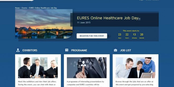 EURES organiza jornada online de empleo para el sector sanitario