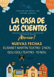 nuevas fechas LA CASA DE LOS CUENTOS 2017