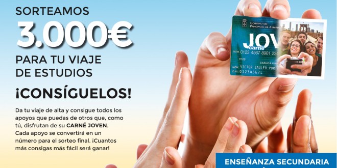 3.000 euros para vuestro viaje de estudios 3.000 euros para vuestro viaje de estudios