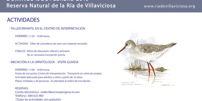 Día de los Humedales 2019, visita guiada y actividades en la RNP Ría de Villaviciosa