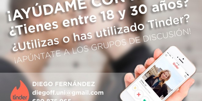 Colaboración para un trabajo fin de grado sobre el uso de la app Tinder Colaboración para un trabajo fin de grado sobre el uso de la app Tinder